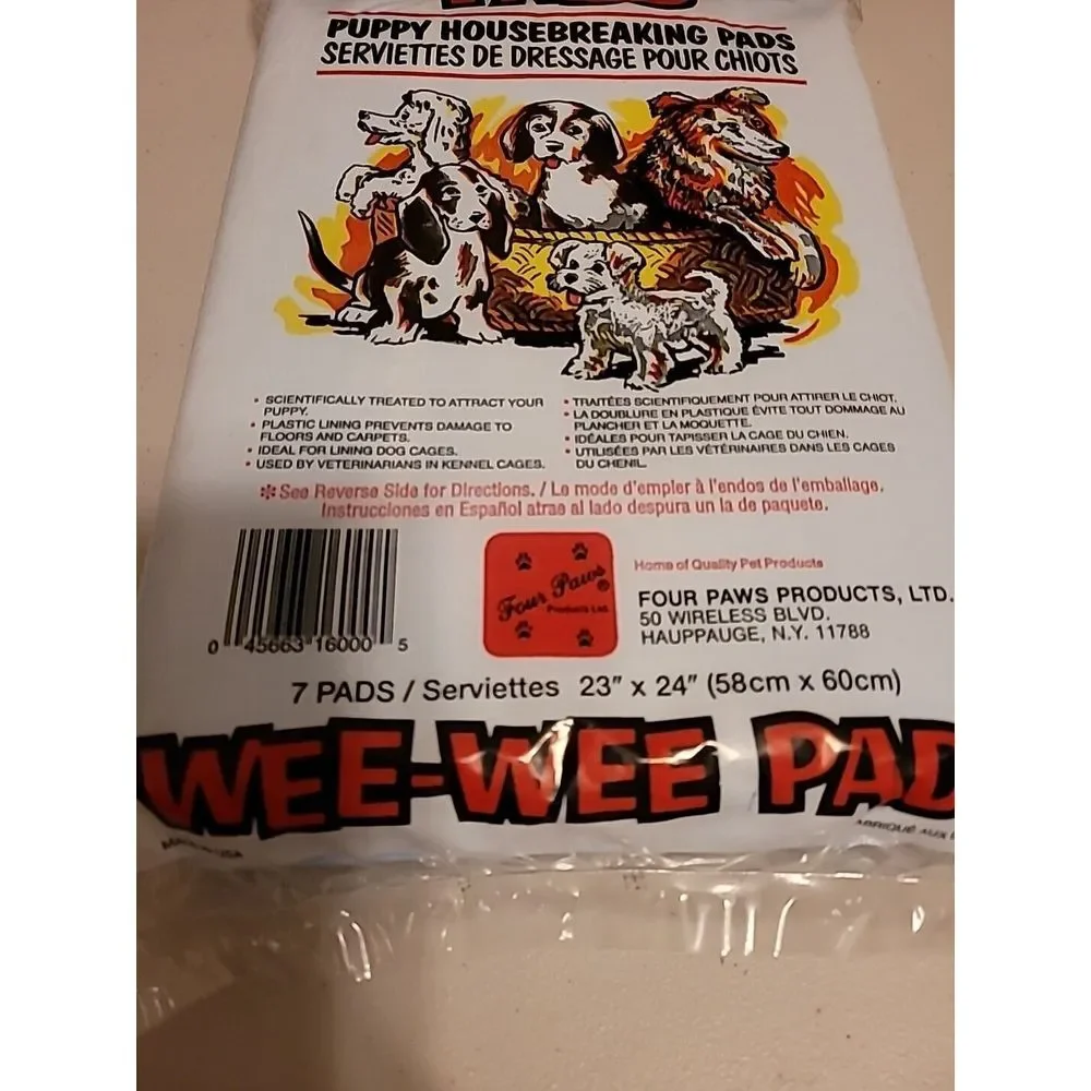 Puppy‎ Housebreaking Pads Or Wee-wee Pads. 7 Pads. 23 X 24 In
